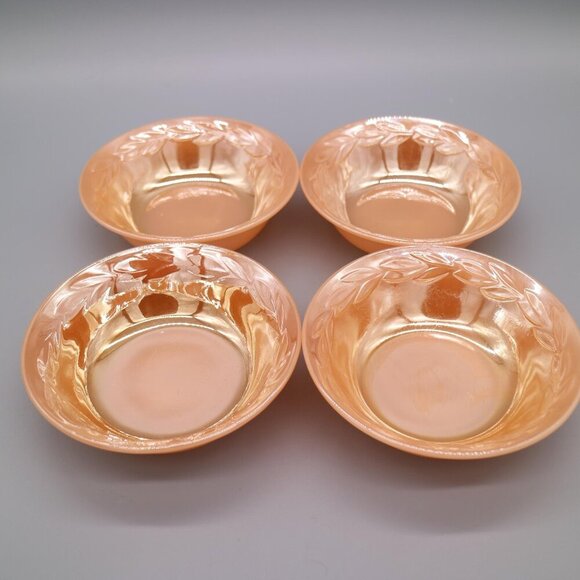 Vintage 1950s Anchor Hocking Fire King 5" Berry Desert Bowls - Picture 1 of 8